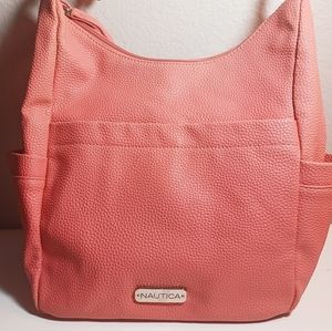 Nautica peach shoulder hobo bag